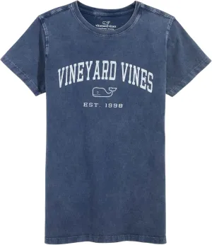 vineyard vines Women's Drift Dye Heritage Arch Logo Short-Sleeve Tee
