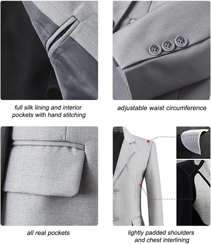 Visaccy Boys Formal Blazer School Jacket