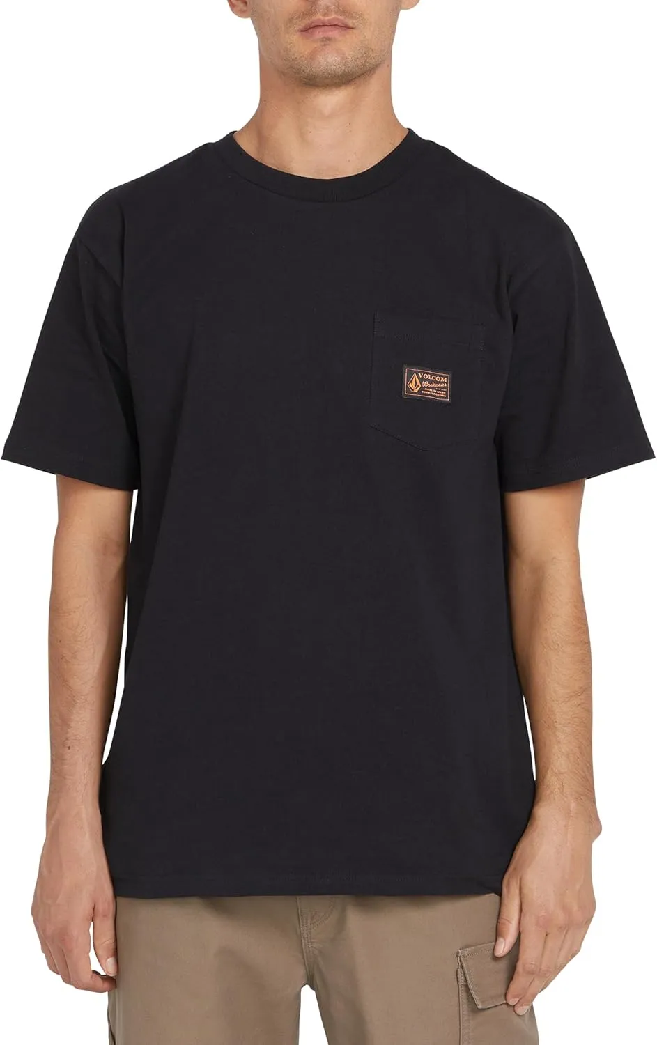 Volcom Men's Workwear T-Shirt-Heavyweight Short Sleeve Tee, Durable Cotton, Classic Fit for Construction & Outdoor Jobs