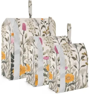 Wildflower Compression Packing Cubes, 3pcs Compressible Expandable Travel Packing Organizer, Travel Cubes for Suitcase Carry On