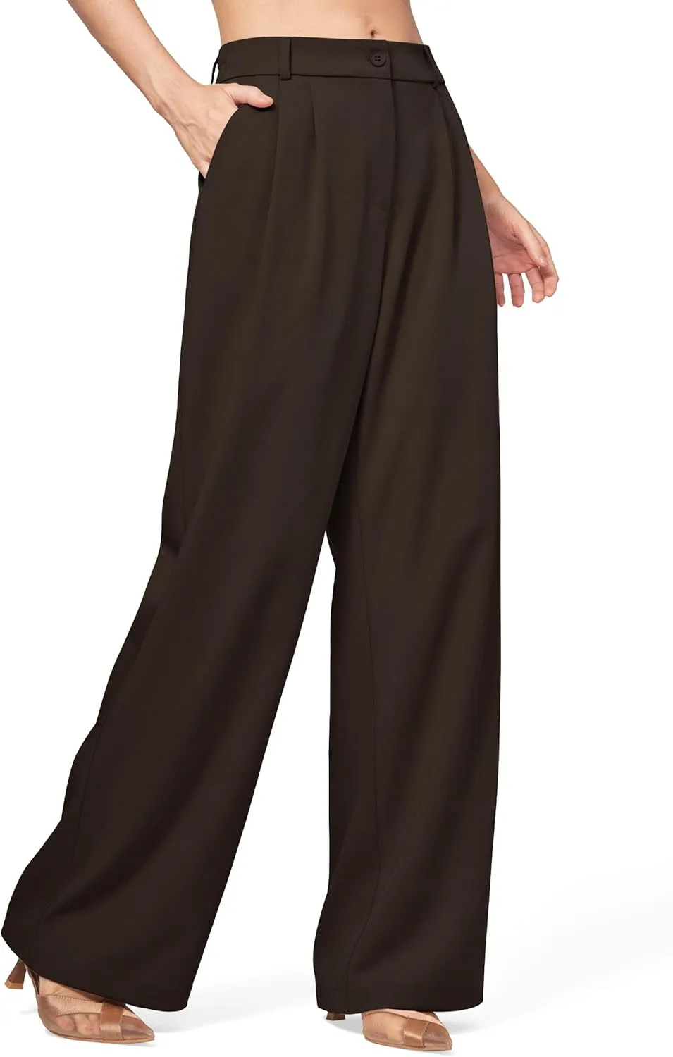 Willit Women's Work Pants Wide Leg Dress Pants High Waisted Casual Slacks Business Office Pants with Pockets 28"/30"/32"