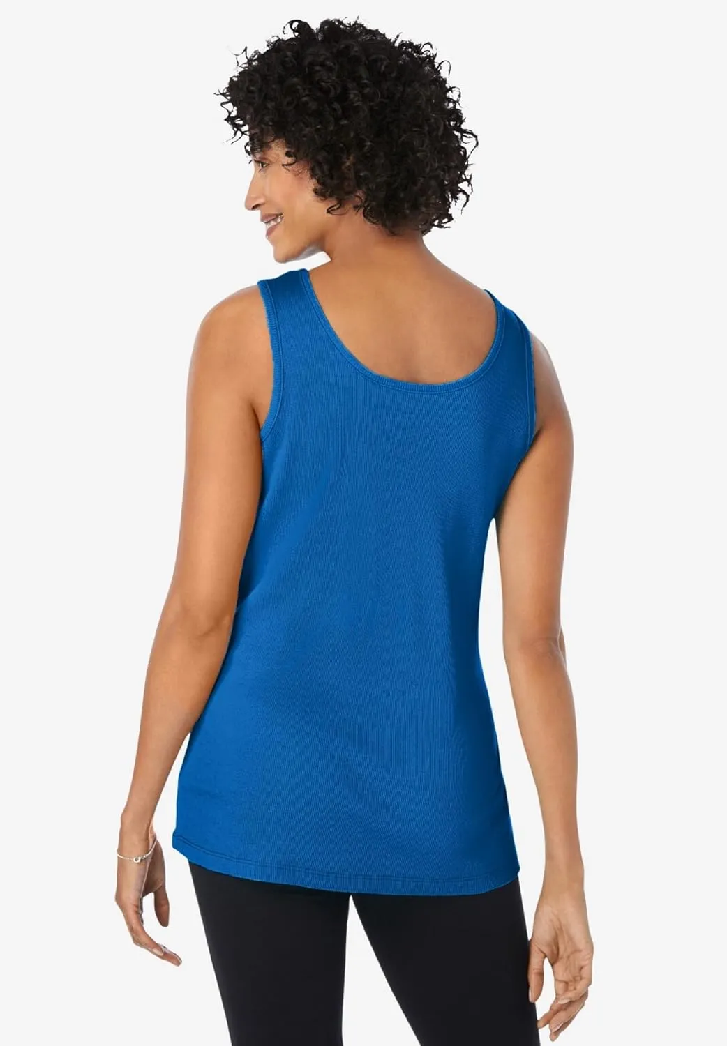 Woman Within Plus Size Rib Knit Tank