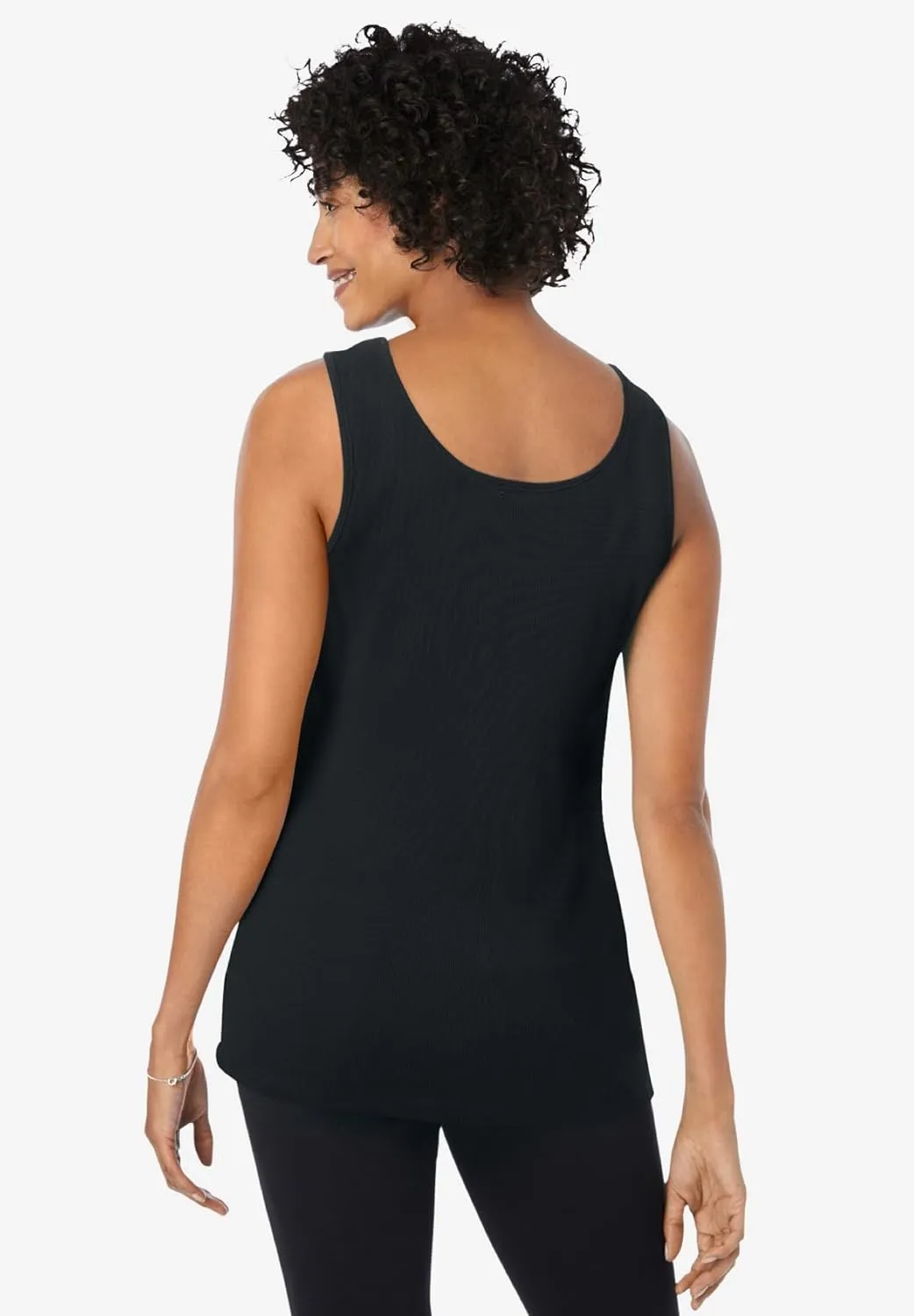 Woman Within Plus Size Rib Knit Tank