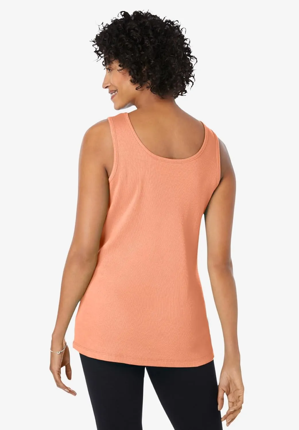 Woman Within Plus Size Rib Knit Tank