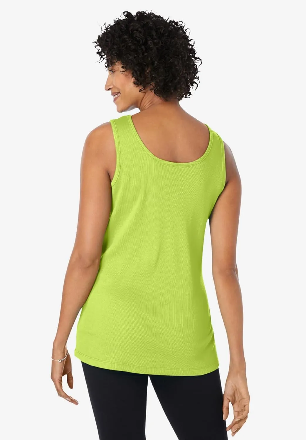 Woman Within Plus Size Rib Knit Tank