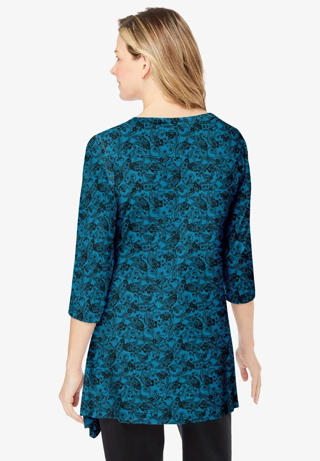 Woman Within Plus Size The High-Low Hem Tunic
