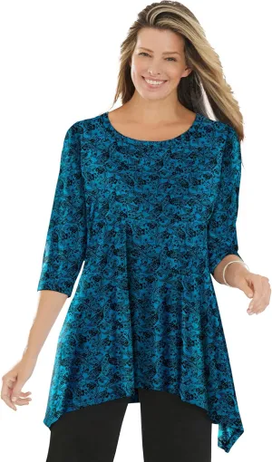 Woman Within Plus Size The High-Low Hem Tunic