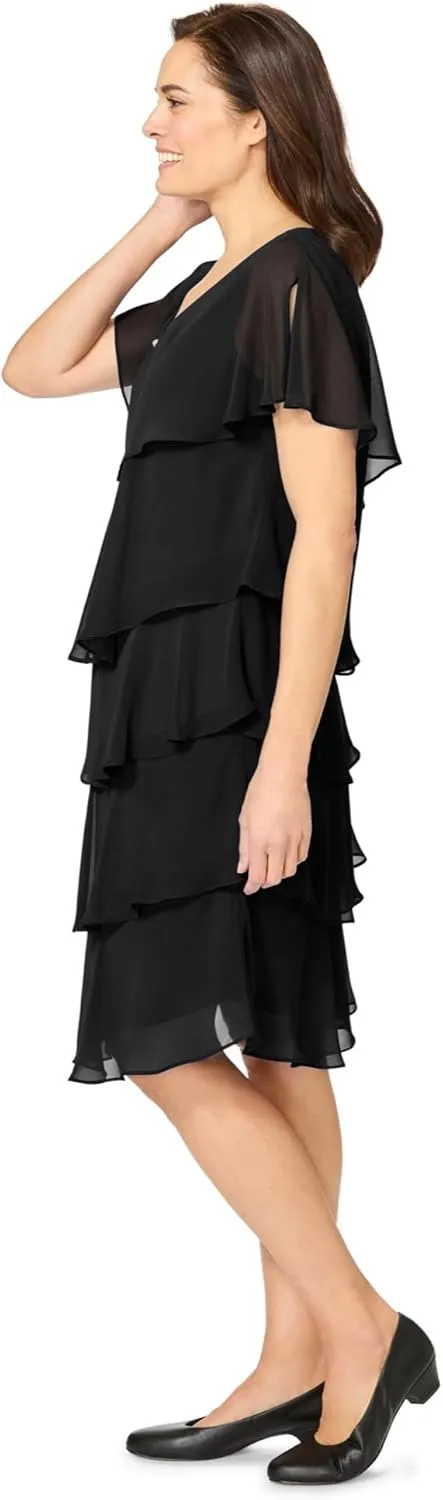 Woman Within Women's Plus Size Three-Tier Dress