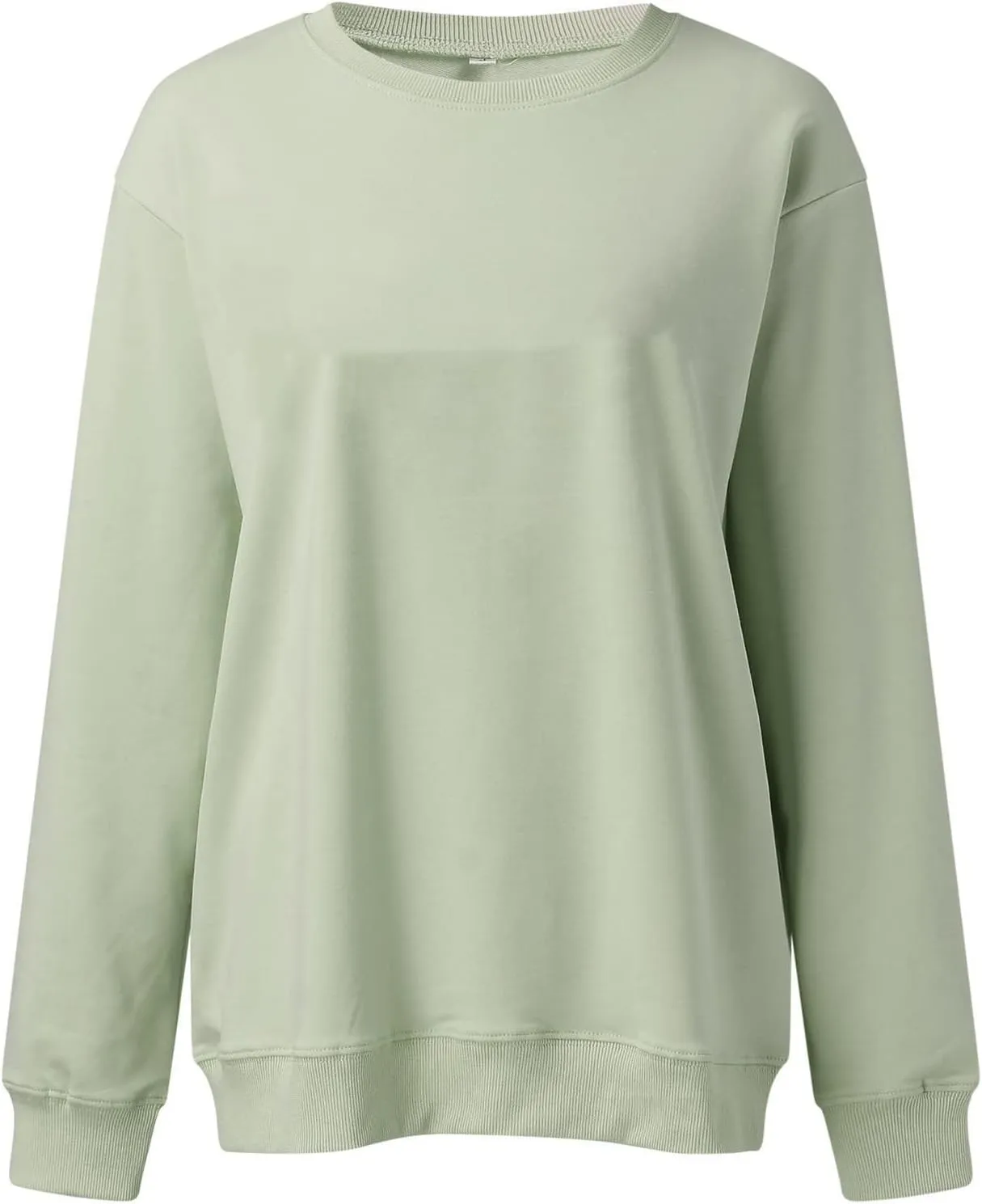 Women Crew Neck Sweatshirts Fall Casual Oversized Sweatshirts Long Sleeve Cute Preppy Sweatshirt Comfort Pullover