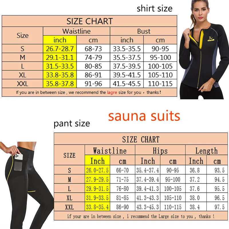 Women Sauna Slimming Pants   Top Neoprene Sweat Thermal Suits , Waist Trainer Belt Bodysuit