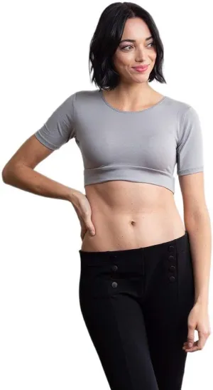 Women Tank Top Boyfriend Tee HALFTEE Half Sleeve Layering Crop Undershirt for Women & Teens XS-3X