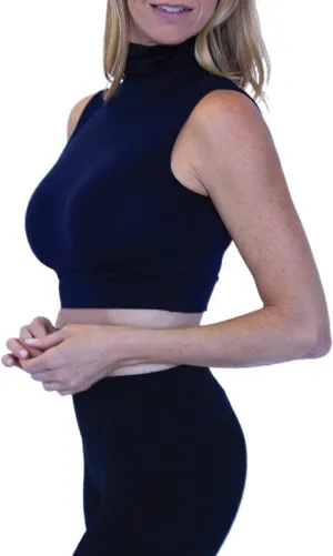 Women Tank Top Turtleneck Layering HALFTEE Crop Tee Undershirt for Women & Teens XS-3X