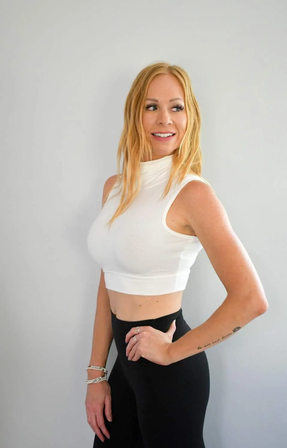 Women Tank Top Turtleneck Layering HALFTEE Crop Tee Undershirt for Women & Teens XS-3X