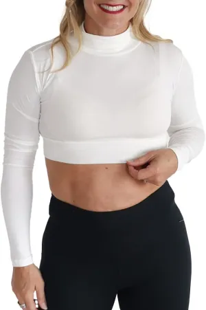 Women Tank Top Turtleneck Layering HALFTEE Crop Tee Undershirt for Women & Teens XS-3X