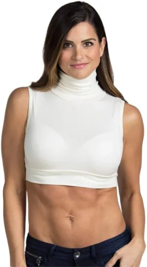 Women Tank Top Turtleneck Layering HALFTEE Crop Tee Undershirt for Women & Teens XS-3X
