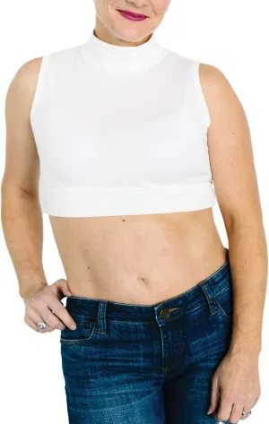 Women Tank Top Turtleneck Layering HALFTEE Crop Tee Undershirt for Women & Teens XS-3X