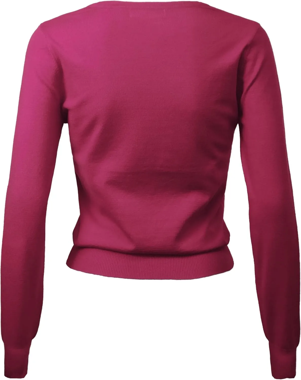 Women's Awesome 21 Women's Knit V-Neck Cardigan Basic Sweater