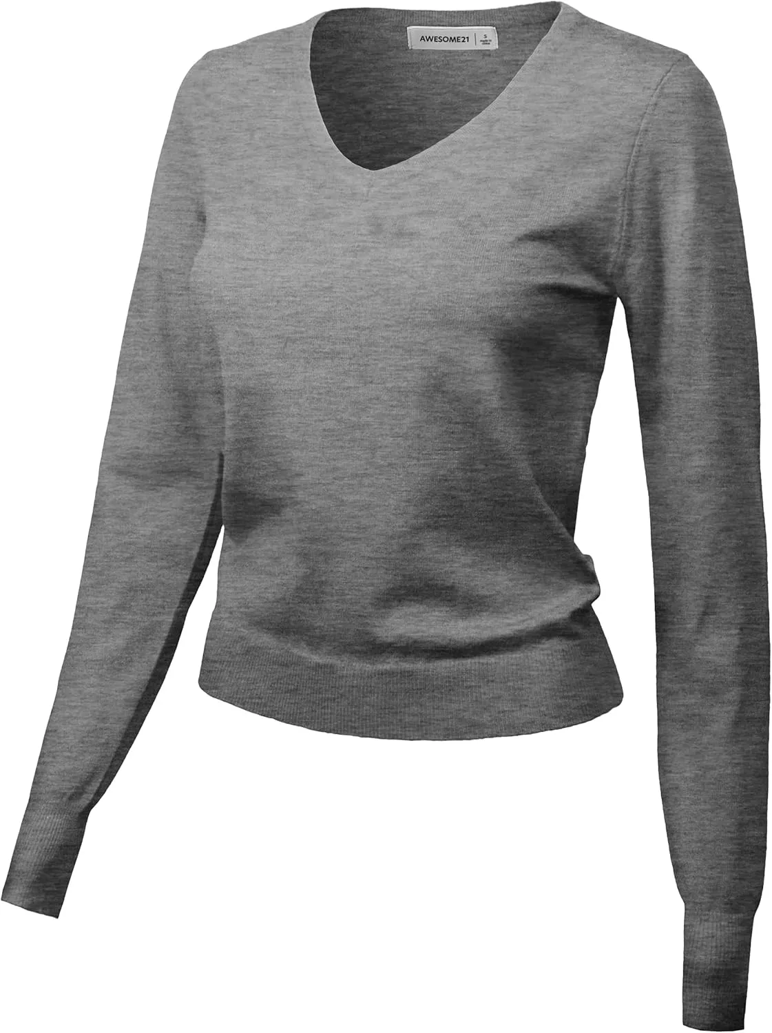 Women's Awesome 21 Women's Knit V-Neck Cardigan Basic Sweater