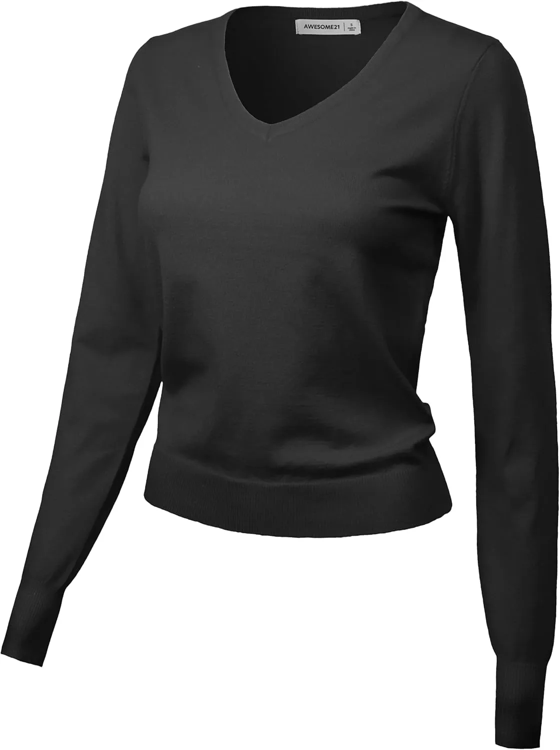 Women's Awesome 21 Women's Knit V-Neck Cardigan Basic Sweater