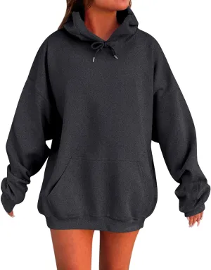 Womens Hoodies Oversized Sweatshirts Pullover Fleece Sweater Long Sleeve Winter Fall Outfits Fashion With Pockets