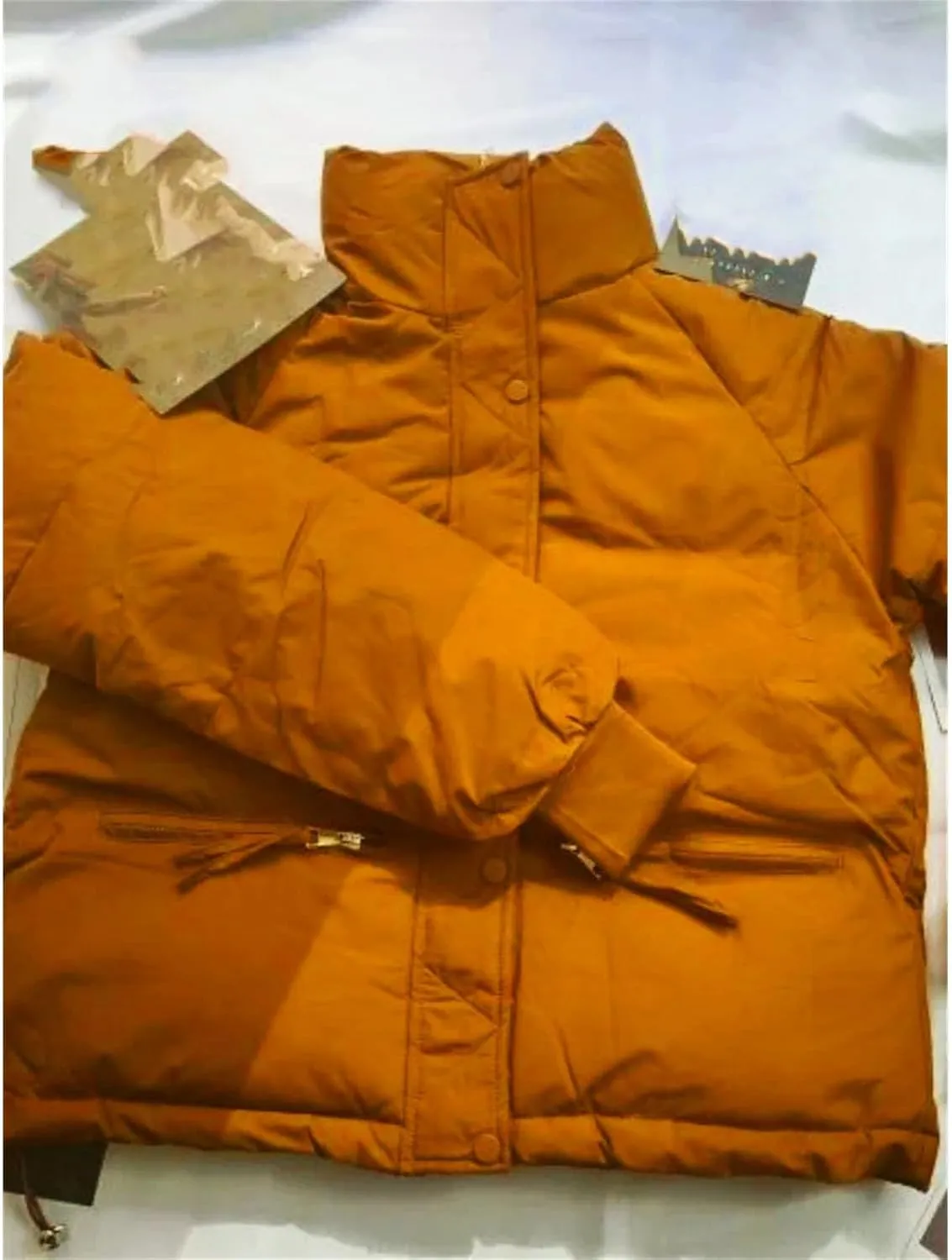 Women's Jacket Cotton-padded Clothes Short Fashion Stand Collar Thicken Bread Jacket Women Coat Tops Winter