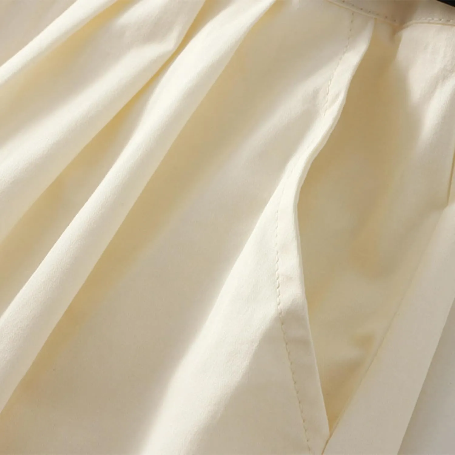 Womens Midi Skirt Pleated Midi Skirts Long Skirt with Pockets Flared Solid Color Dresses Comfort Umbrella Skirt