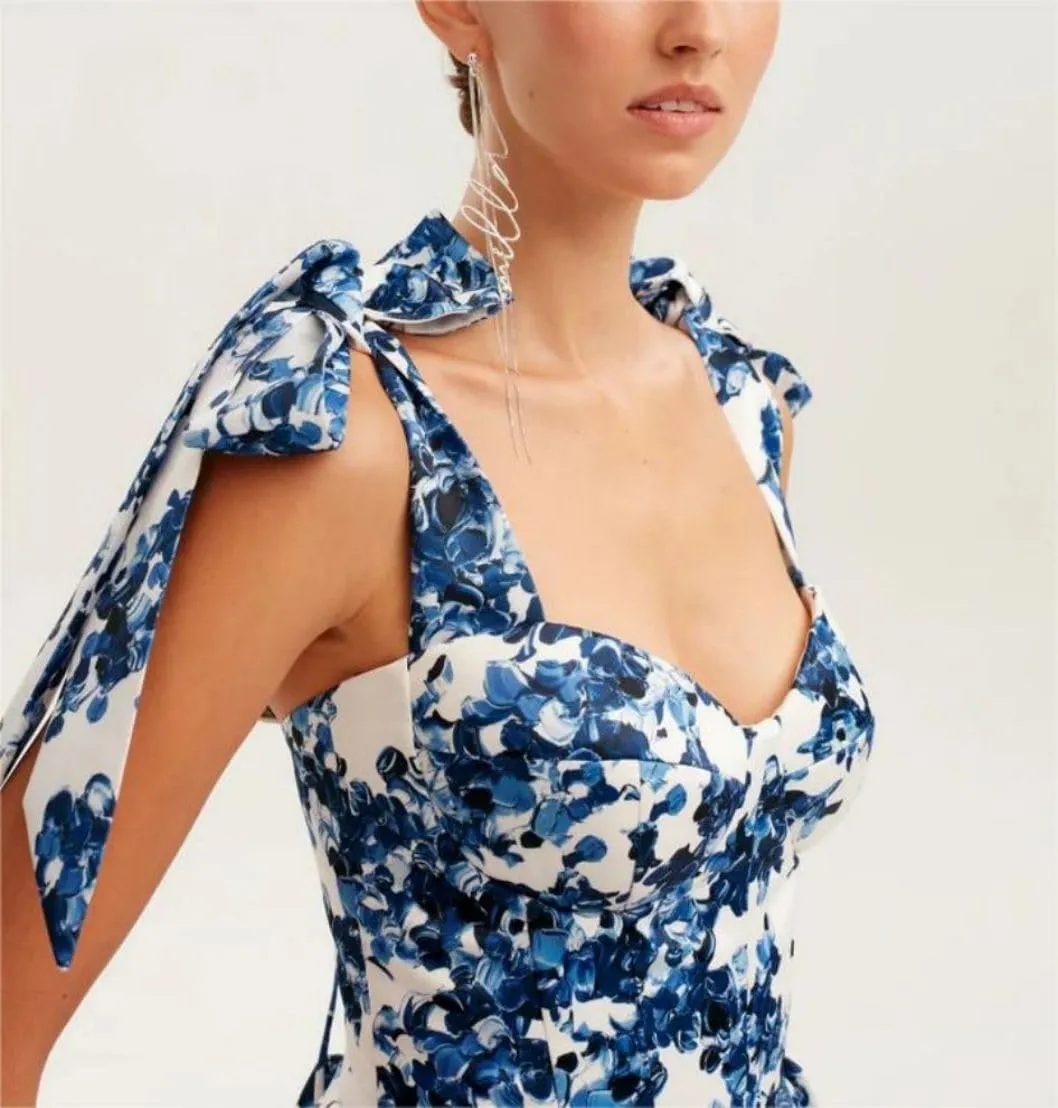 Women's New Strapless Organza Short Floral Temperament Dresses Bridesmaid Prom Evening Gowns