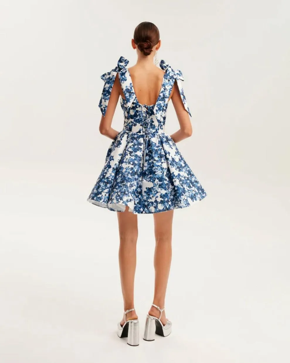 Women's New Strapless Organza Short Floral Temperament Dresses Bridesmaid Prom Evening Gowns