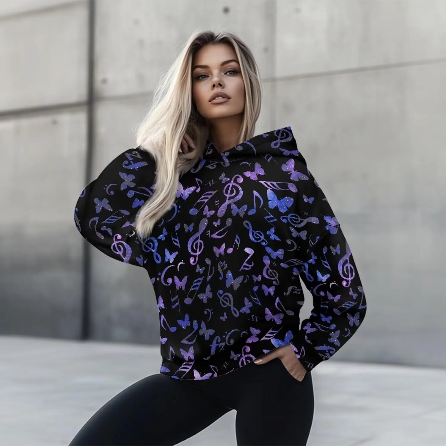 Women's Oversized Sweatshirt Hoodie Comfort Long Sleeve Pullover Sweatshirts Drop Shoulder Fall Outfits Christmas Clothes