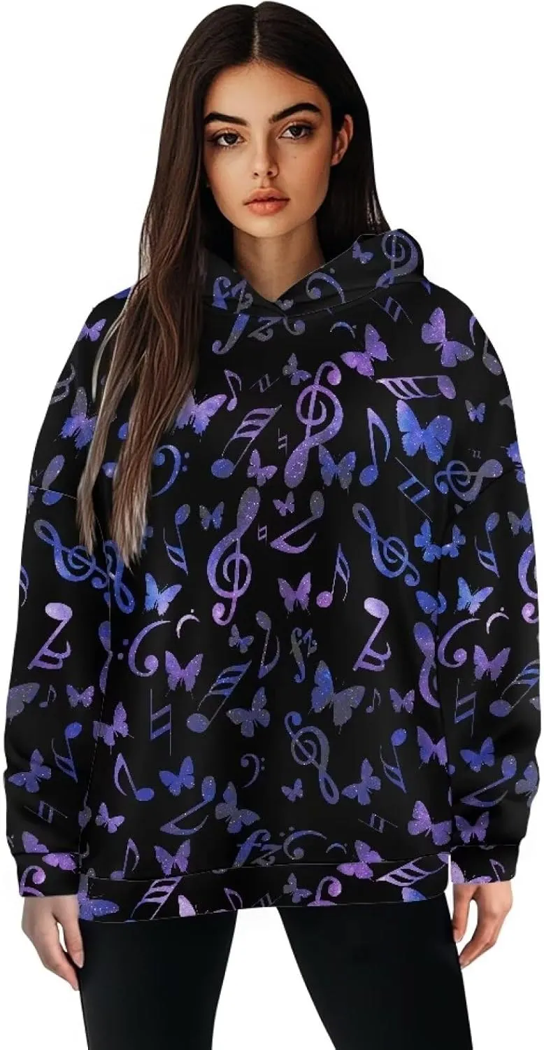 Women's Oversized Sweatshirt Hoodie Comfort Long Sleeve Pullover Sweatshirts Drop Shoulder Fall Outfits Christmas Clothes