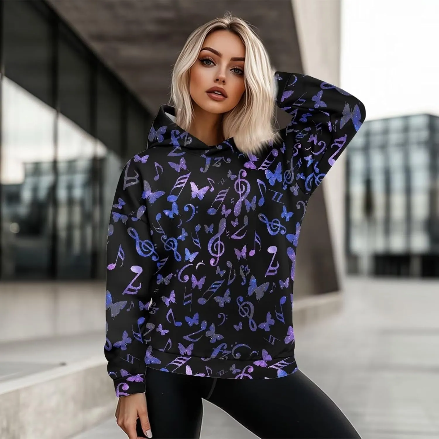 Women's Oversized Sweatshirt Hoodie Comfort Long Sleeve Pullover Sweatshirts Drop Shoulder Fall Outfits Christmas Clothes