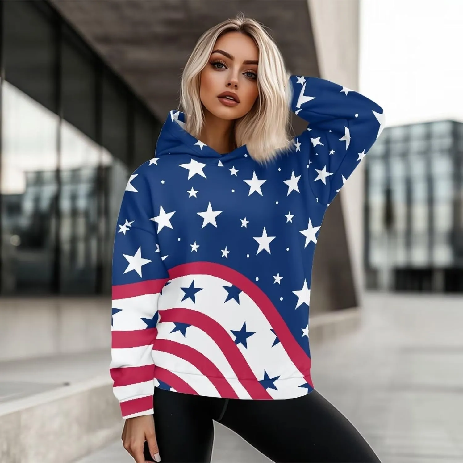 Women's Oversized Sweatshirt Hoodie Comfort Long Sleeve Pullover Sweatshirts Drop Shoulder Fall Outfits Christmas Clothes