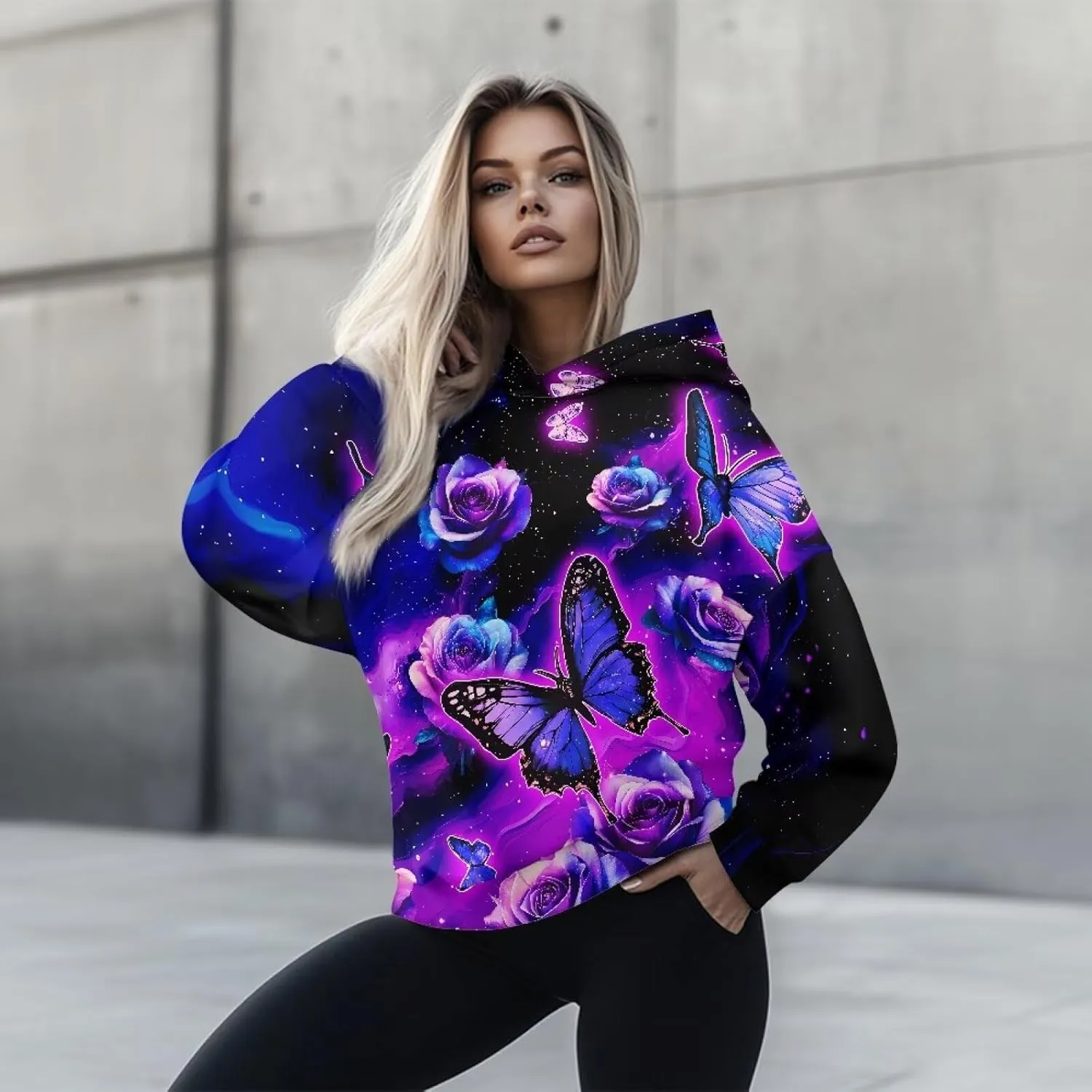 Women's Oversized Sweatshirt Hoodie Comfort Long Sleeve Pullover Sweatshirts Drop Shoulder Fall Outfits Christmas Clothes