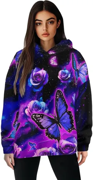 Women's Oversized Sweatshirt Hoodie Comfort Long Sleeve Pullover Sweatshirts Drop Shoulder Fall Outfits Christmas Clothes