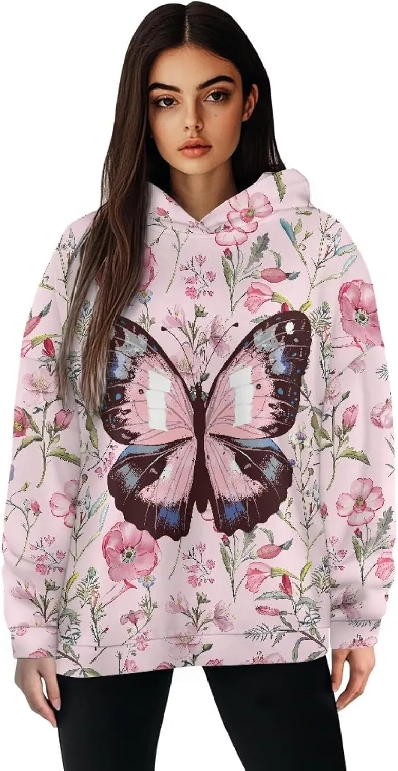 Women's Oversized Sweatshirt Hoodie Comfort Long Sleeve Pullover Sweatshirts Drop Shoulder Fall Outfits Christmas Clothes