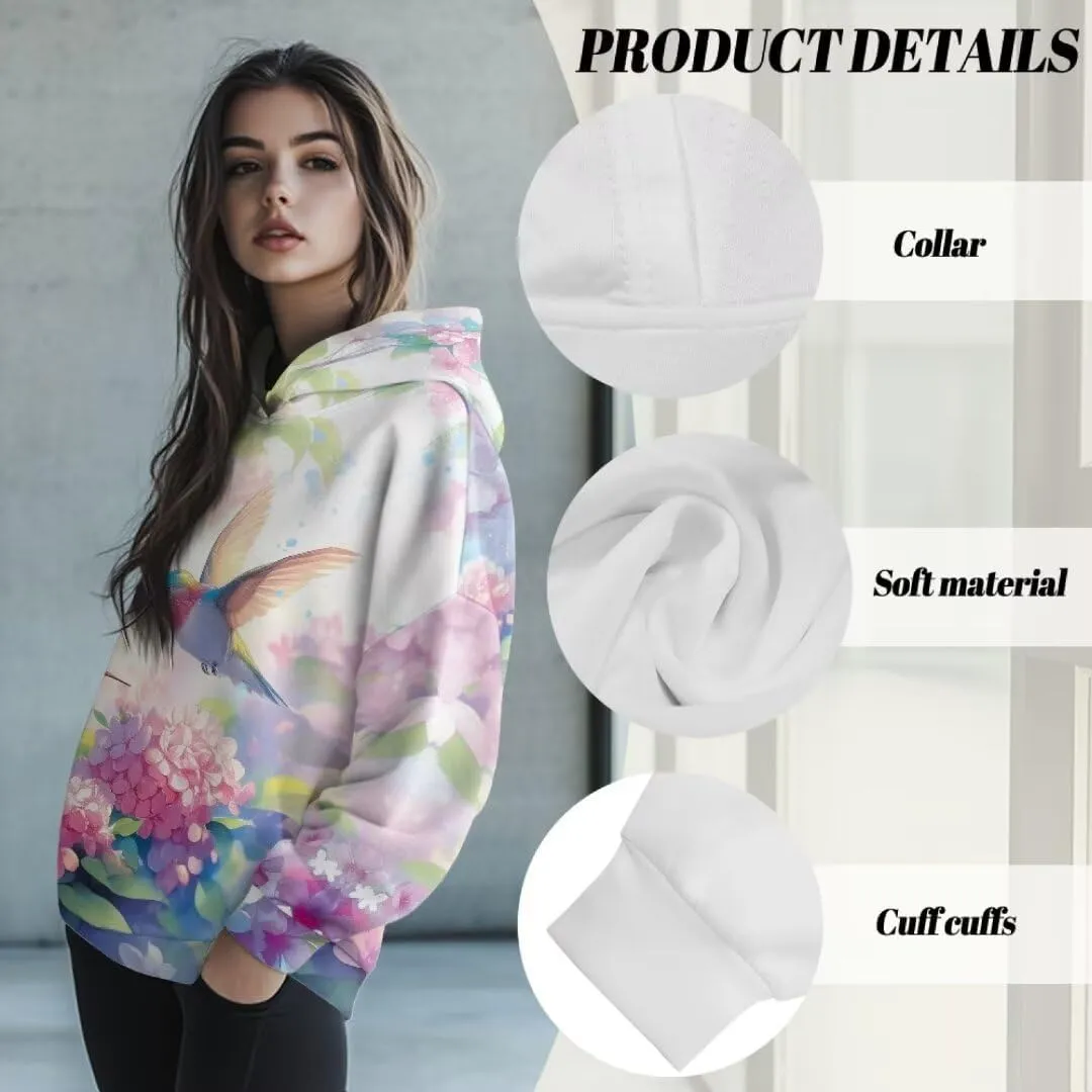 Women's Oversized Sweatshirt Hoodie Comfort Long Sleeve Pullover Sweatshirts Drop Shoulder Fall Outfits Christmas Clothes
