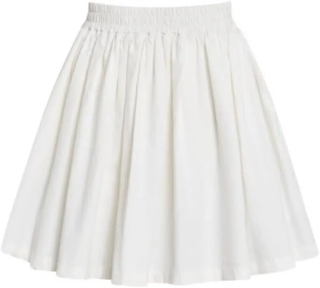 Women's Pleated Wave A-Line Skirt - Office Appropriate Short Skirt with Ruffle Detail, Urban Summer Work Skirt
