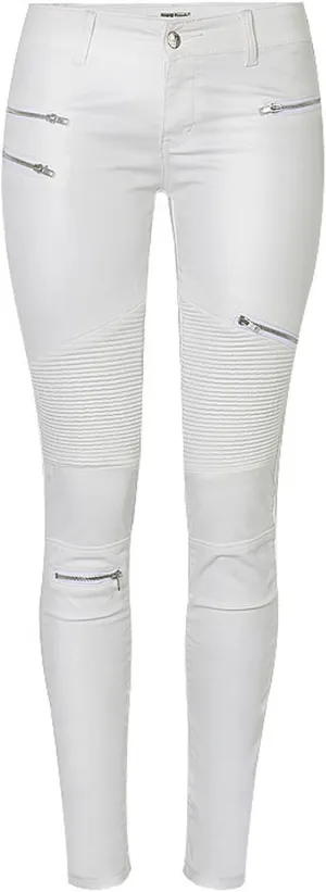 Women's Pu Slim Pants Faux Leather Stretch Skinny Jeans Pencil Pants Biker Pants