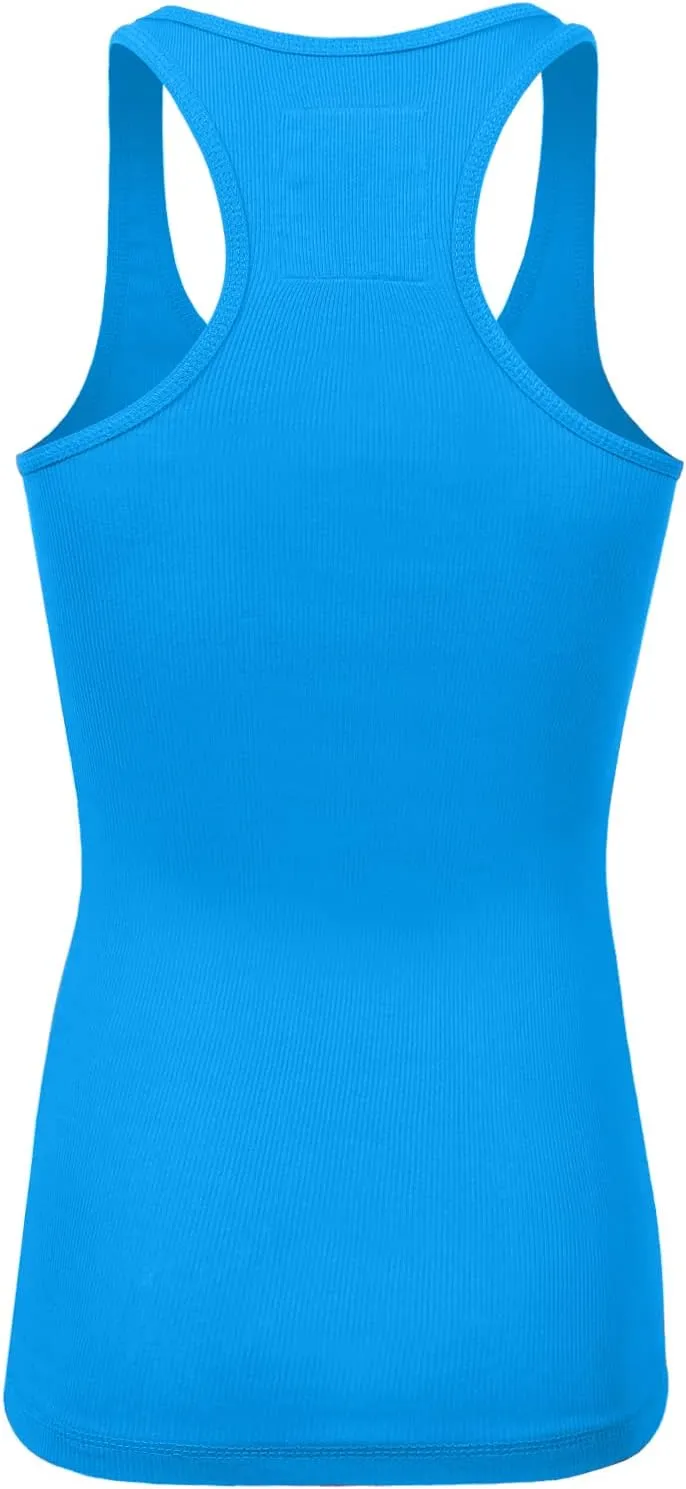 Women's Racerback Tank Top Layering Ribbed Basic Undershirt (S-3X)