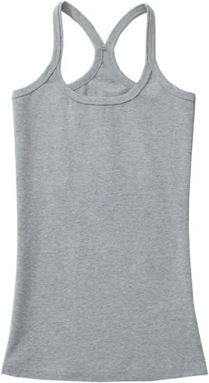 Women's Square Neck Spaghetti Strap Camisole Racerback Slim Fit Summer Casual Tank Top