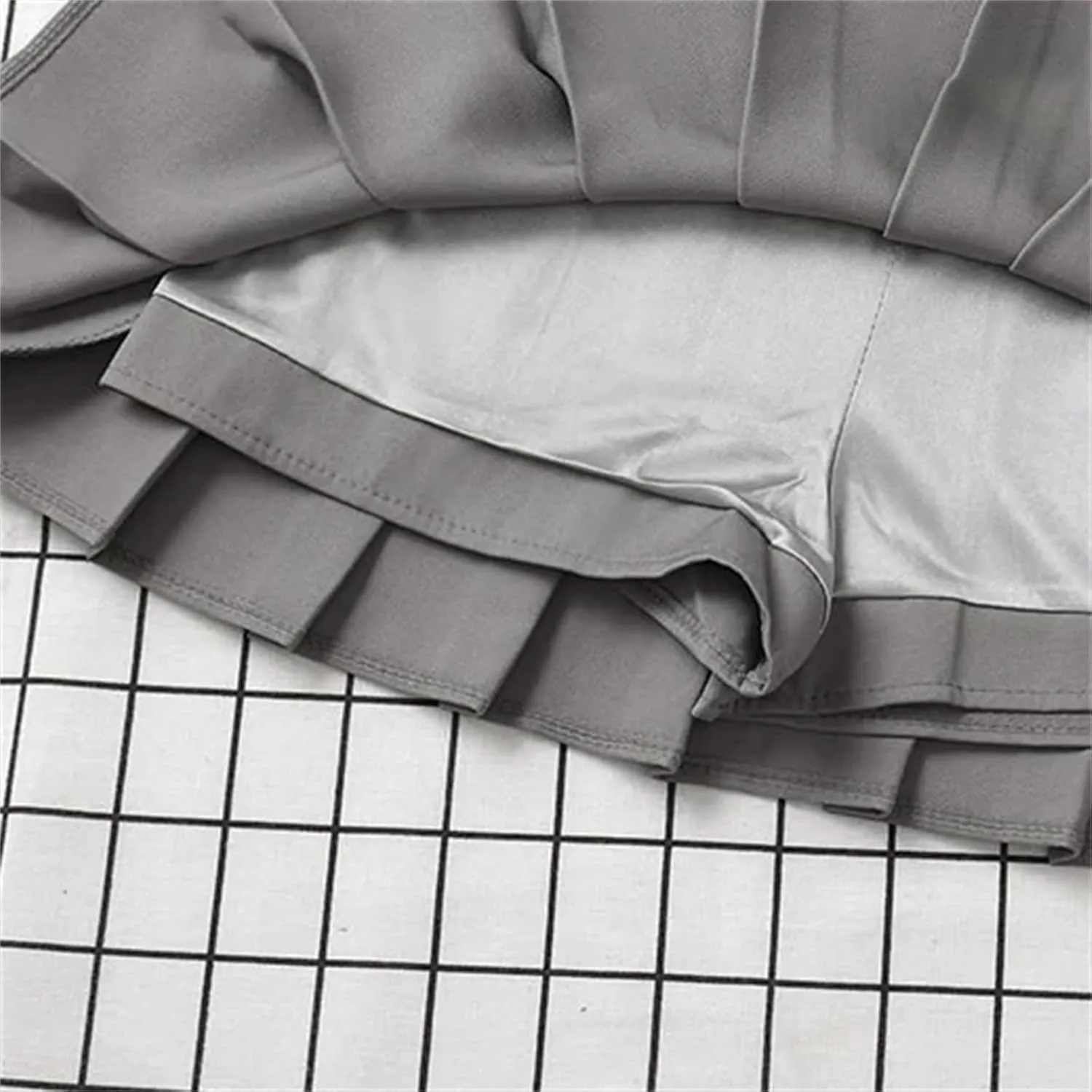 Women's Summer High Waist Mini Pleated Skirt  School Girl Uniform Skirt Casual Tennis Skirts