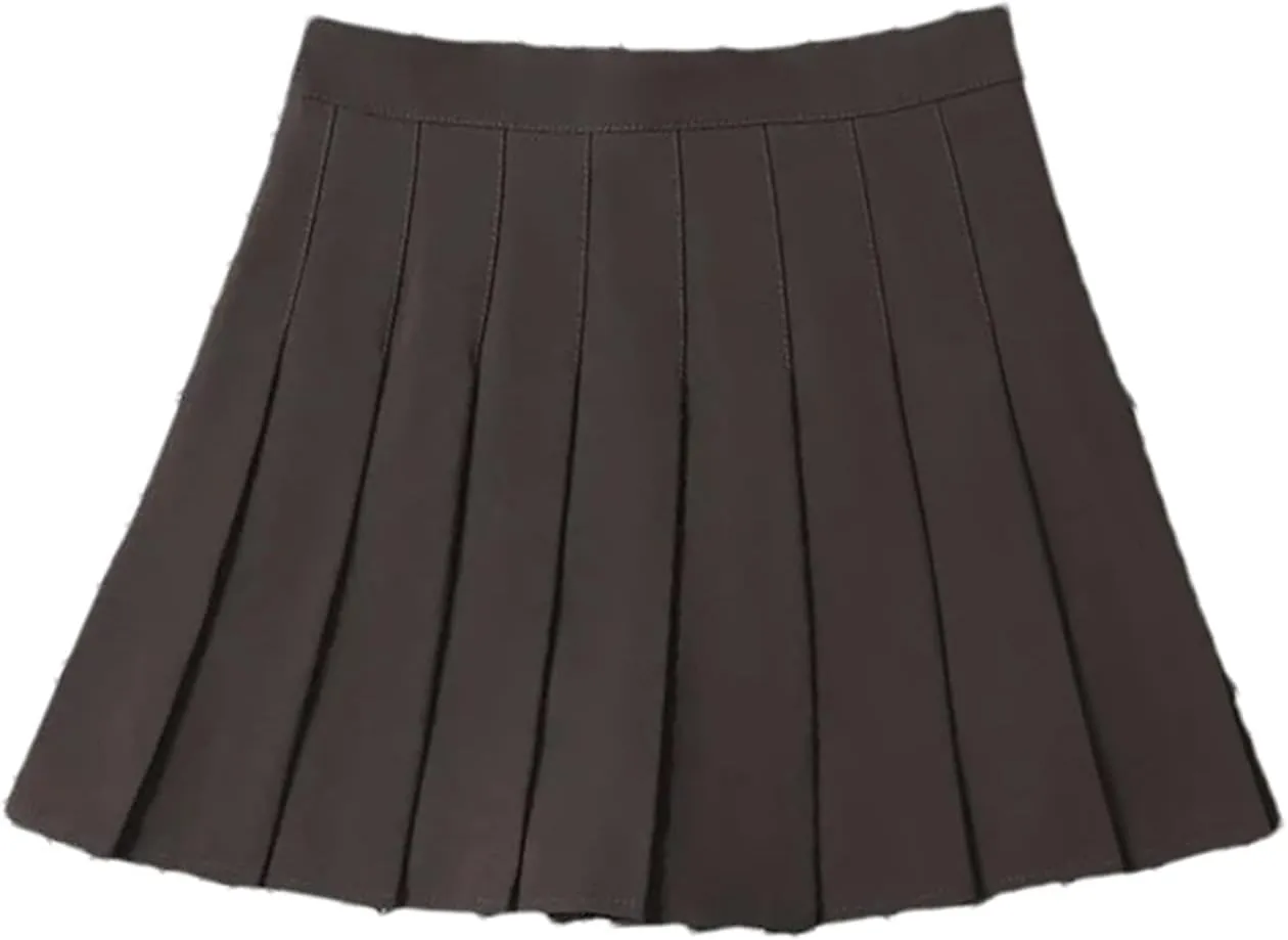 Women's Summer High Waist Mini Pleated Skirt  School Girl Uniform Skirt Casual Tennis Skirts