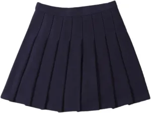 Women's Summer Pleated Skirt  Elastic High Waist Fashion Mini Skirt for Girls