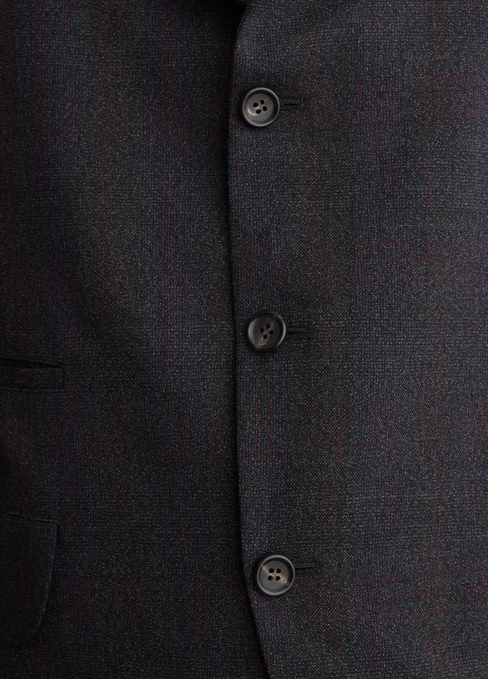 Wool Milled Check Blazer