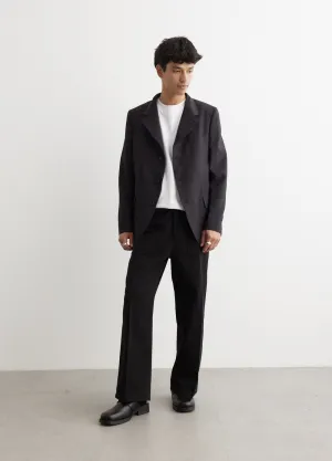 Wool Milled Check Blazer
