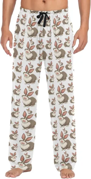 ZZXXB Dragon Dog Llama Pajama Pants for Men Comfort Sleep Lounge Bottoms Straight-fit with Pockets S-XXL