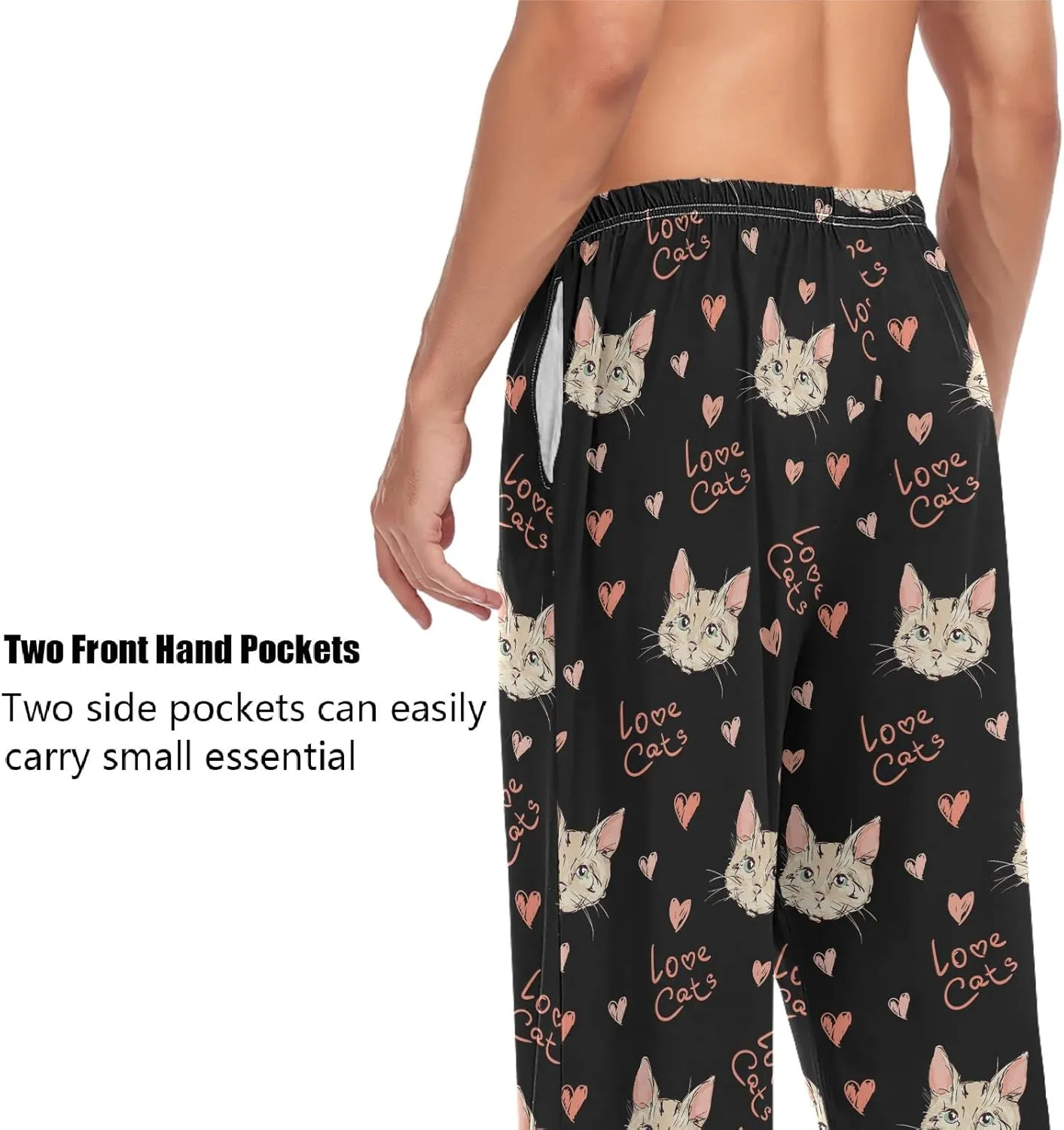 ZZXXB Soth Devil Plaid Pajama Pants for Men Comfort Sleep Lounge Bottoms Straight-fit with Pockets S-XXL