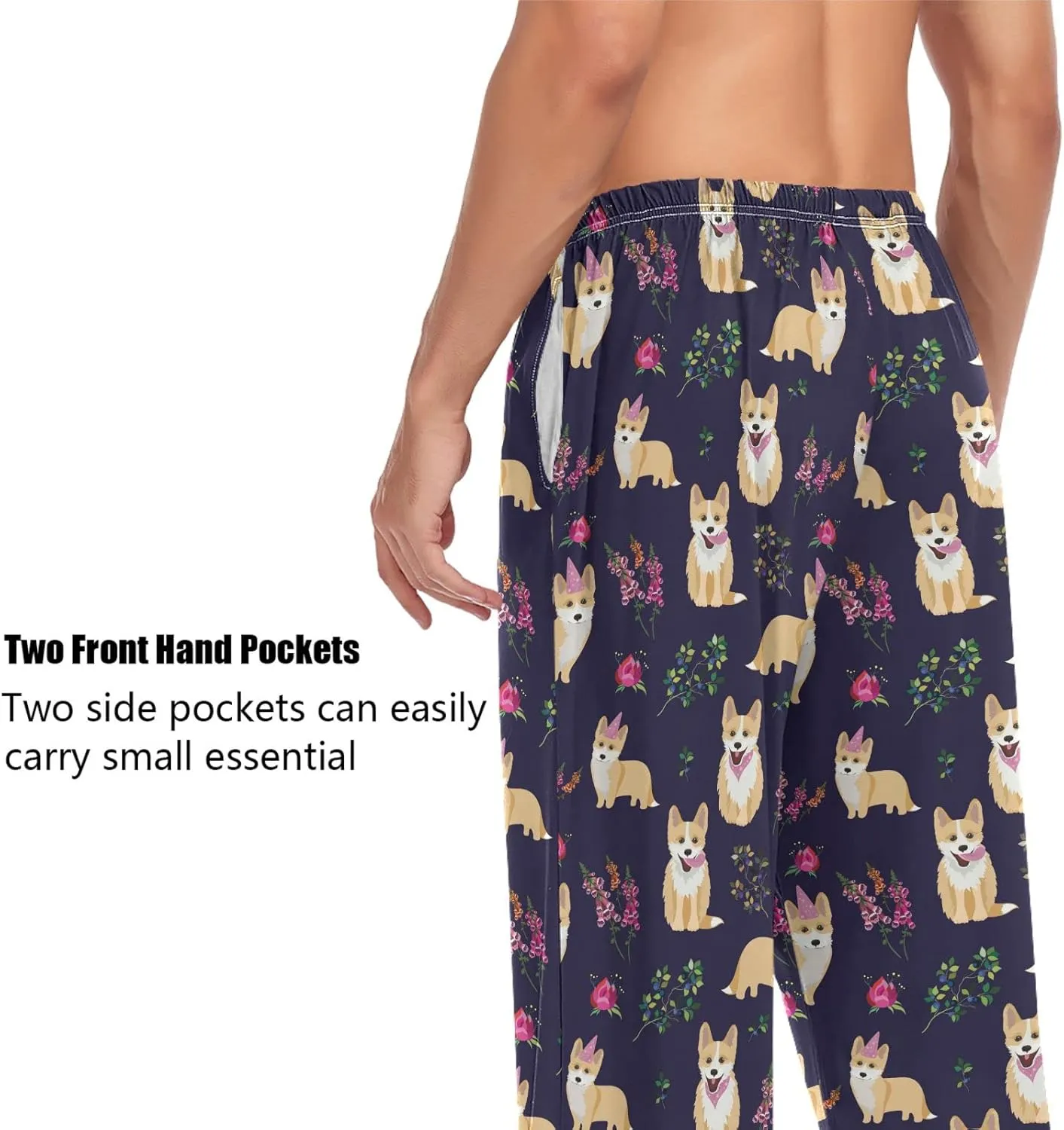ZZXXB Soth Devil Plaid Pajama Pants for Men Comfort Sleep Lounge Bottoms Straight-fit with Pockets S-XXL
