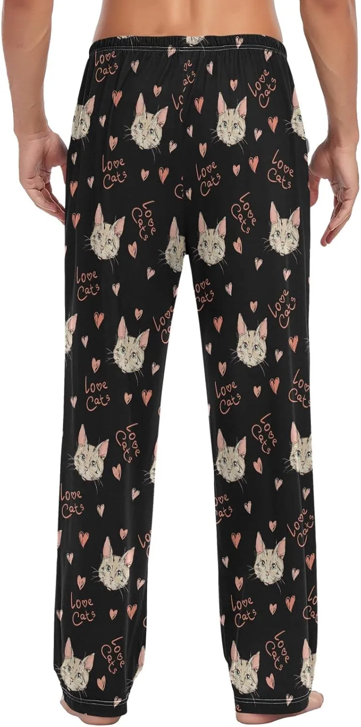 ZZXXB Soth Devil Plaid Pajama Pants for Men Comfort Sleep Lounge Bottoms Straight-fit with Pockets S-XXL