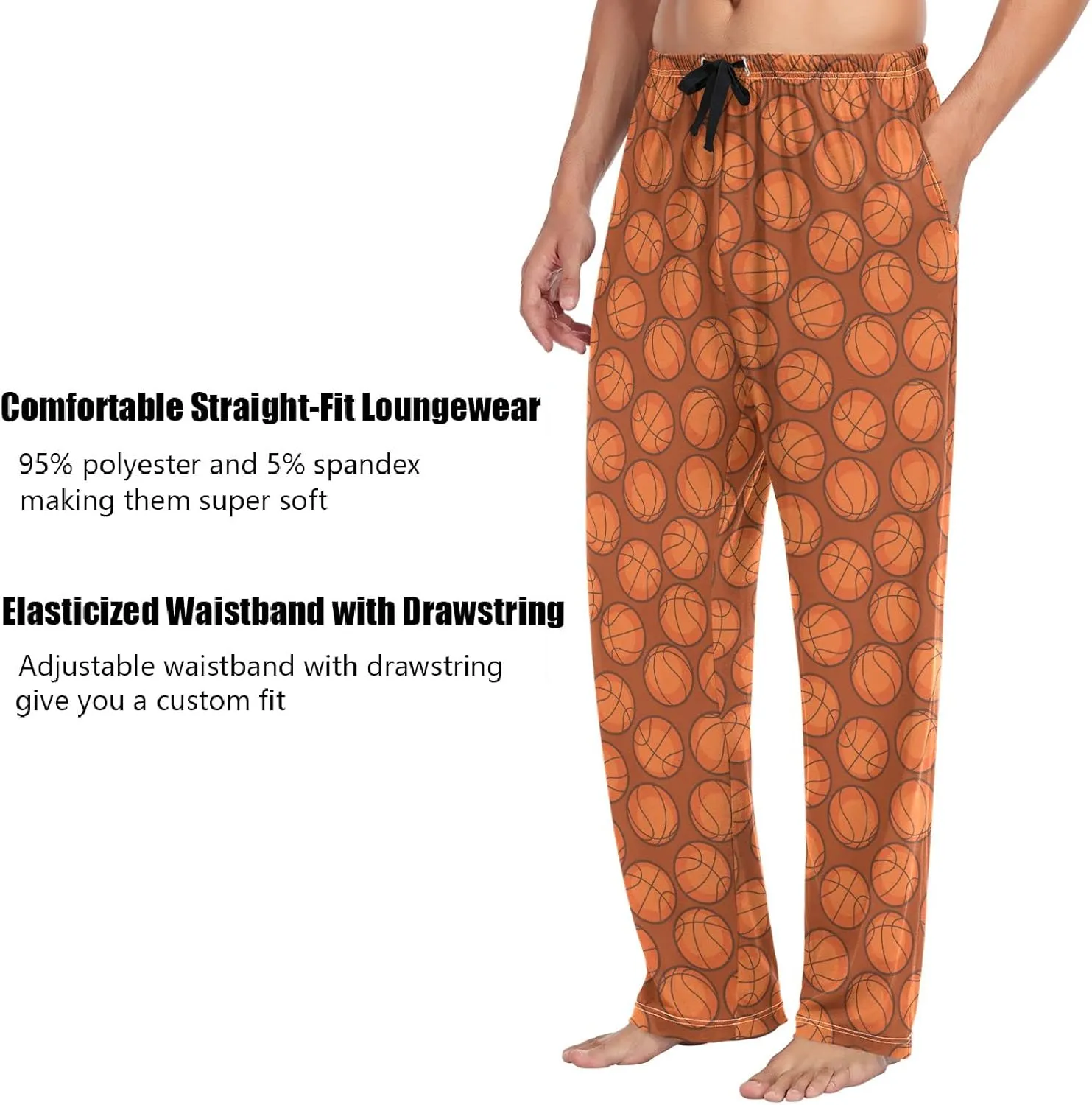 ZZXXB Soth Devil Plaid Pajama Pants for Men Comfort Sleep Lounge Bottoms Straight-fit with Pockets S-XXL